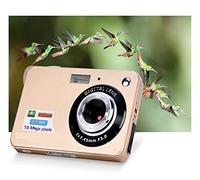 Camcorder Video Camera 18MP Compact Digital Cameras Vintage Photographic Photo Recorder 2.7 Screen Mini Selfile Camera 720P HD Retro Camcorder(Gold)