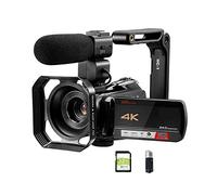 Camcorders Video Camera Vlogging Camera 4K Video Camcorder Professional for Vlog Recording, AC5 12X Optical Zoom Digital Photography Cameras with Microphone with HD Camera (Color