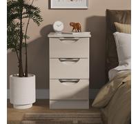Camden Bedside Cabinet - 3 Drawer - Cashmere
