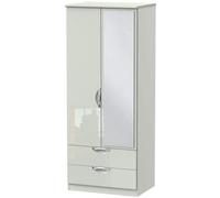 Camden Cashmere 2 Door Combi Wardrobe - 1 Mirror