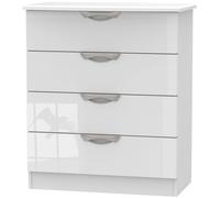 Camden Chest - 4 Drawer - White Gloss