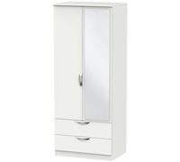 Camden Combi Wardrobe - 2 Door - 1 Mirror - Grey