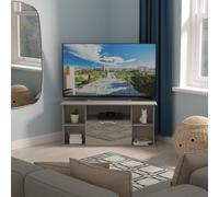 Camden Corner Corner TV Unit Grey 5 Shelves 1 Drawer 112cm