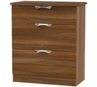 Camden Deep Chest - 3 Drawer - Walnut