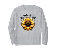 Camden Delaware USA Sunflower Design Long Sleeve T-Shirt