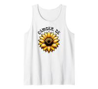 Camden Delaware USA Sunflower Design Tank Top