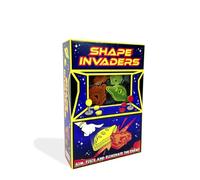 Camden Games Shape Invaders - Flicking Dexterity Battle Game | UV reactive Fleet Combat | Fast Paced Party Game for Kids, Teens & Adults | Arena Barrier Included | 2-4 Players | Ages 7+