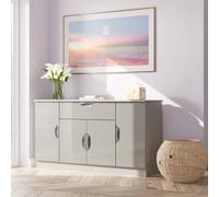 Camden Large Sideboard Grey 4 Doors 3 Shelves 1 Drawer 146cm