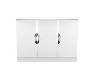 Camden Large Sideboard White 3 Doors 112cm