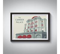 Camden Palace London Travel Poster A4 8.3x11.7in / Print Only