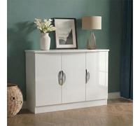 Camden Sideboard - Small - 3 Doors - White Gloss