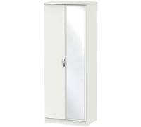 Camden Tall Wardrobe - 2 Door - 1 Mirror - Grey