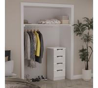Camden Tallboy White 4 Drawers 89cm