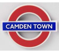 Camden Town Fridge Magnet - Official London Underground Rubber PVC Magnet, Camden Town Roundel Refrigerator Magnet, British Souvenir Kitchen Locker Office Decor Gift