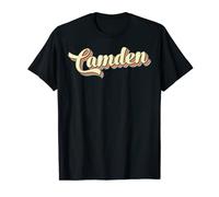 Camden TShirt Retro Art Baseball Font Vintage T-Shirt
