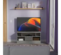 Camden TV Unit Grey 5 Shelves 1 Drawer 112cm