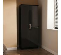 Camden Wardrobe - 2 Door - Plain - Black Gloss