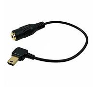 CamDesign 3.5mm Female to Mini USB Male Microphone Adapter Audio Transfer Cable Cord Compatible with GoPro Hero 1 2 3 Hero3+ Hero4 & Sports
