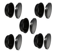 CamDesign 5 SET Camera Body Cap & Lens Cover Cap Canon RF-3 for Canon EOS 6D Mark II/ 5D Mark IV III II, 5DS 5DR, 7D Mark II, 77D 6D 7D 80D 70D 60Da 60D SL1, T7i T6s T6i T5i T4i T3i T2i T1i XSi XT XTi
