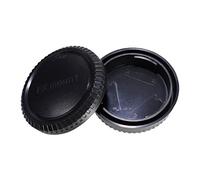CamDesign Rear Lens Cap and Body Cap Set for Fuji X Mount Camera. Fits X-Pro1, X-E1, X-M1, X-A1, X-E2, and X-T1 cameras and XF, XC lenses + CamDesign Wristband Lens Focus Ring