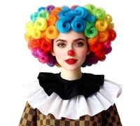 CAMDOM Adult Clown Collar Vintage Layered Ruffle Neck Collar Cosplay Costume Accessory, Black
