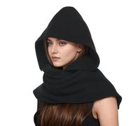 CAMDOM Medieval Cowl Hood Cloak Retro Head Neck Wrap Scarf Warm Shrug Cape Unisex Shawl Suit