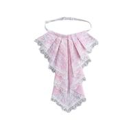 CAMDOM Victorian Gothic Colonial Jabot Collar Medieval Ruffled Neck Collar Halloween Costume Accessories