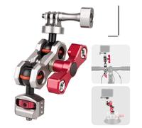 Came-TV Action Camera Magic Arm with Dual 360° Ball Heads & Anti-Slip Pins, Aluminum Flexible Articulating Arm Compatible with Go Pro, Camera Mount for Motorcycle/Bike/Car Window/DSLR Cage (61015)