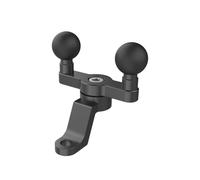 Came-TV Aluminum Alloy Rearview Mirror Mount Base, Double Ball Head Base,1 inch TPU Ball Head Adapter Compatible with RAM Mount Double Socket Arm & Motorcycle Phone Holder for Action Camera,78023