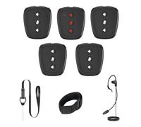 CAME-TV NANO Portable Wireless Intercom for Sports & Professional, Hands-Free Group Communication with Built-in Mic & Speaker, 1100FT Range IP63, Intercom for Video Production & Cycling (5 KIT)