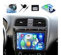CAMECHO 2+64GB Android 13 Car Stereo for Volkswagen VW Polo 2010-2016 with Wireless Carplay Android Auto, 9" Touch Screen Bluetooth Car Radio with GPS WiFi FM RDS Head Unit with HD Reversing Camera