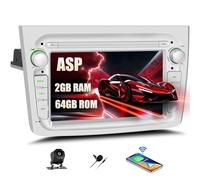 CAMECHO 2+64GB Android 15 Car Stereo for Alfa Romeo MITO 2008-2016 with Carplay Android Auto, 7” IPS Car Radio with Bluetooth ASP WiFi GPS FM/RDS USB EQ SWC Reversing Camera