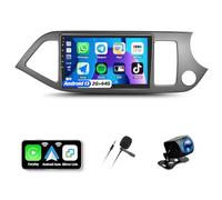 CAMECHO 2G+64G Android 13 Car Radio for Kia Picanto Morning 2011-2017 with Wireless Carplay Android Auto, 9” Touchscreen Car Stereo with GPS Bluetooth RDS HiFi WiFi SWC+Backup Camera