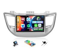 CAMECHO 2G+64G Android 15 Car Stereo for Hyundai Tucson 3 2015-2018 with Carplay Android Auto, 9 Inch 2.5D Touch Screen Car Radio with Bluetooth GPS WiFi FM/RDS EQ USB Backup Camera