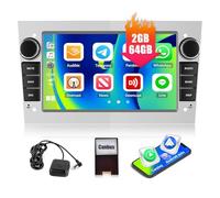 CAMECHO 2G+64G Car Radio for Opel Vauxhall Corsa Astra Zafira Combo Antara 7" Touch Screen Car Stereo with CarPlay Android Auto, GPS Sat Nav, Android 13, WiFi, Bluetooth, FM, Head Unit