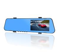 CAMECHO 4.5" Mirror Dash Cam with 1080P Dual Camera Front and Rear, Rear View Mirror Dash Cam with Parking Assist, 150° Wide Angle, Night Vision, Loop Recording, Motion Detection