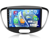 CAMECHO 8 Core 4+64G Android 13 Car Stereo for Hyundai i10 2007-2013, 9‘’ Touch Screen Wireless Carplay Android Auto DSP GPS Bluetooth RDS Voice Control Mirror Link