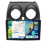 CAMECHO 8-Core 4+64G Android 15 with Qualcomm Snapdragon Chip Car Stereo for Nissan Qashqai (2006-2016), 9" IPS Touch Screen Bluetooth 5.0 DSP with Backup Camera Support Wireless Carplay Android Auto