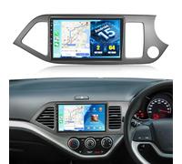 CAMECHO 9" Android 15 Car Stereo for Kia Picanto Morning 2011-2017 with Wireless CarPlay & Android Auto, GPS Navigation, Bluetooth, 2GB+64GB, Steering Wheel Control