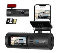 CAMECHO Dash Cam Front 2K Dashcam with 64GB TF Card for Cars, 1.5 inch Car Camera with 5Ghz Wi-Fi, 24/7 Parking Mode, G-Sensor, Loop Recording, App Control, Gravity Induction