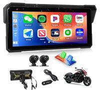 CAMECHO Motorcycle Dashcam Carplay Screen&Android Auto for Motorbike,Carplay Moto,IP68 Waterproof 8.1'' Touch Screen for Moto,Wireless Motorcycle Carplay with Siri/G00gle Vioce GPS Navigation