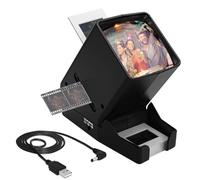 CAMEDAFLX SV-3 35mm Slide & Film Viewer-Slide Viewer with 3X Magnification and LED-Lighted Viewing for 35mm Slides and Film Negatives,USB or Battery Powered.(Include USB Cable)