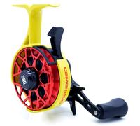 CAMEKOON Snow Fall 500 Inline Ice Fishing Reel, 3+1 Ball Bearings and 2.5:1 Gear Ratio, Magnetic Drop Speed Control, Free Spool Release Trigger, CNC-Machined Aluminum Spool, Smooth Carbon Drag