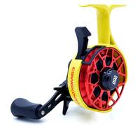 CAMEKOON Snow Fall 500 Inline Ice Fishing Reel, 3+1 Ball Bearings and 2.5:1 Gear Ratio, Magnetic Drop Speed Control, Free Spool Release Trigger, CNC-Machined Aluminum Spool, Smooth Carbon Drag