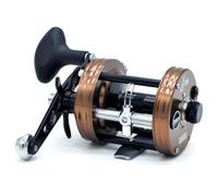 CAMEKOON X-Tribe Round Baitcasting Fishing Reel, Synchronized Level Wind System, 17 LBs Powerful Carbon Drag, 5.3:1 Gear Ratio, Single Power Handle, All Metal Frame and Side Covers for Saltwater