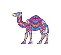 (Camel #033, A3) Wooden Jigsaw Puzzle Unique Animal Shape Jigsaw Pieces Adults Kids Toy Gift
