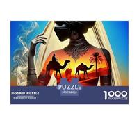 Camel 1000 Pieces Portable Jigsaw Puzzle Animal Age 3+ Quirky, Abstract Design, Fun Details, Educational, Challenging Puzzle Games 38x26cm/1000pcs