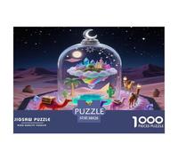 Camel 1000 Pieces Portable Jigsaw Puzzle Animal for Adults Quirky, Abstract Design, Fun Details, Educational, Challenging 38x26cm/1000pcs