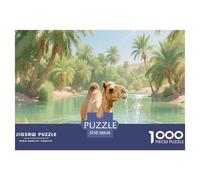 Camel 1000 Pieces Portable Jigsaw Puzzle for Adults Quirky, Abstract Design, Fun Details, Educational, Challenging 38x26cm/1000pcs