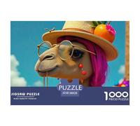 Camel 1000 Pieces Premium Jigsaw Animal Age 14+ for Adults Quirky, Abstract Design, Fun Details, Educational, Challenging 38x26cm/1000pcs